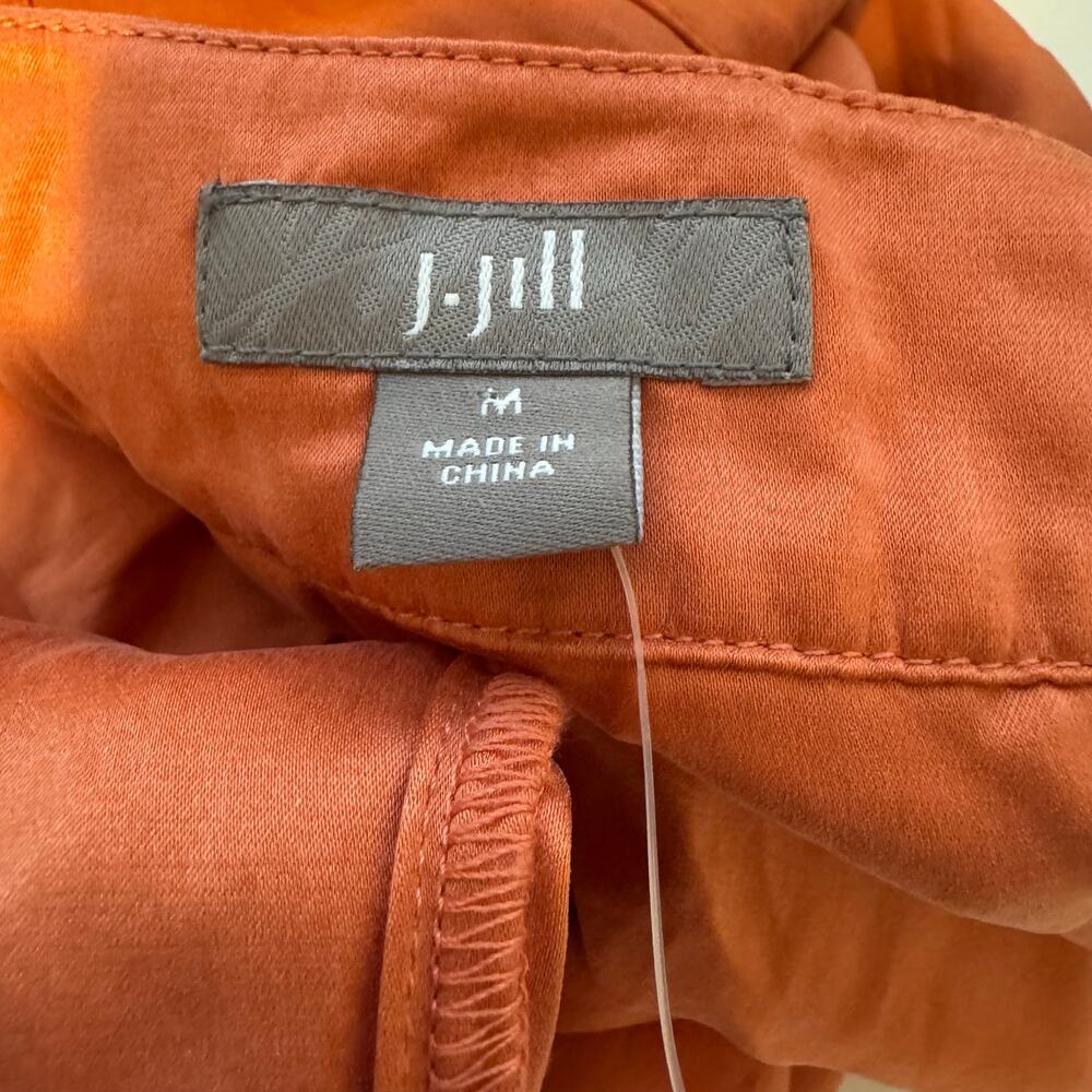 NWOT J.Jill Silk Blend Coral Sleeveless V-Neck Blouse size M - Picture 4 of 4